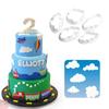 5Pcs/set 3D Cloud Plastic Fondant Cutter Cake Mold Fondant Cake DIY Decorating Tools Sugarcraft Cookie Cutter Set Kitchen Accessory
