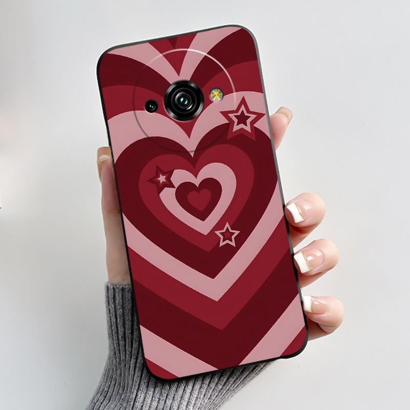 Для Oukitel C59 Чехол Oukitel C59 Pro Обложка Роскошный Милый Любовь Кролик Забавный Узор Черный ТПУ Мягкий Силикон Защитный Чехол для Телефона