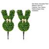 Artificial Bunny Topiary Plant 55cm Green Easter Bunny Topiary Tree Faux Bush Plants