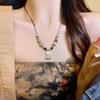 Chinese Zen Butterfly Necklace - Elegant Retro Clavicle Chain for Women, Versatile High-End Ethnic Style Accessory
