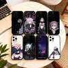 Чехол для телефона N-Nazuna N-Nanakusa для iPhone 17,16,15,14,13,12,11 Plus,Pro Max,XS, Черный мягкий силиконовый чехол