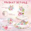 3 Tier Unicorn Cupcake Stand Party Decorations Rainbow Unicorn Birthday Cupcake Holder Dessert Tower for Kids Party Baby Shower Wedding Family, Cute