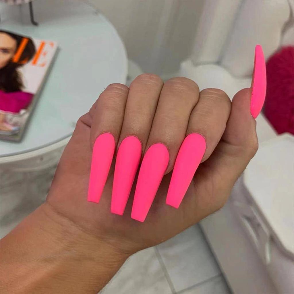 24 шт. однотонные длинные балетные серии Wear Nail False Nail Patch Nail Patch водонепроницаемые съемные