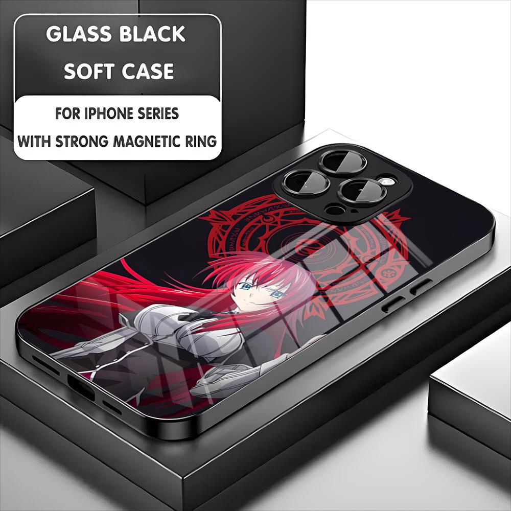 Чехол для телефона High School DxD Hero Для iPhone 17 16 15 14 13 11 12 Pro Max Mini Plus Магнитный стеклянный чехол для телефона