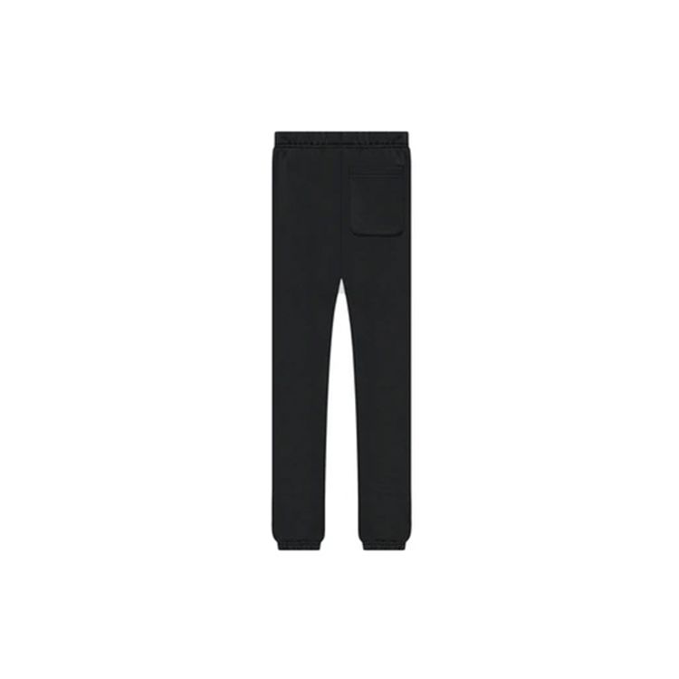Fear of God Essentials Флисовые трикотажные спортивные штаны на шнурке SS21 Унисекс Низ Черный FOG-SS21-562