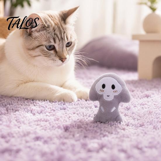 Плюшевые игрушки для кошек, прочная тыква на Хэллоуин с кошачьей мятой для кошек, Клоун-летучая мышь, привидение, паук с долговечным колокольчиком, Игрушки для жевания для котят, Снятие стресса