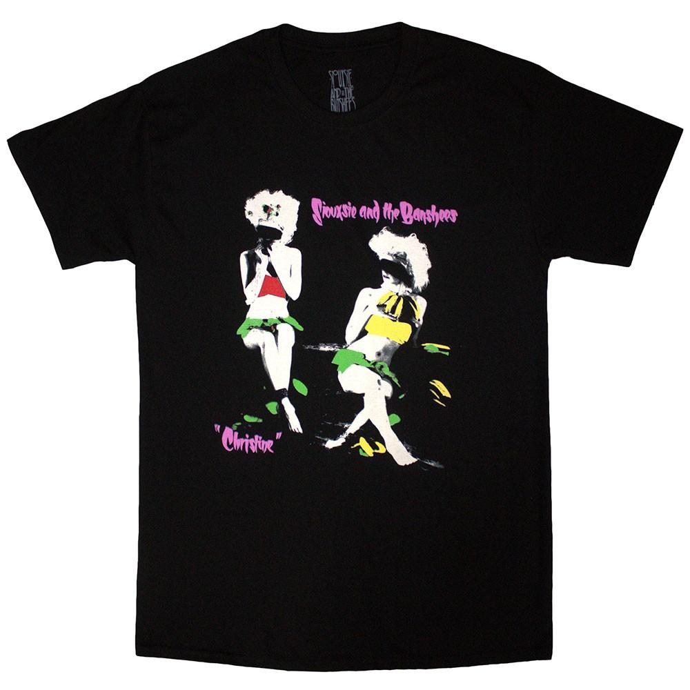 Siouxsie The Banshees Кристина Футболка Мужская Женская Футболки Топ Топы Футболка Черный Новый