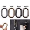 Outdoor Survival Clip Oval Tool Climbing Keychain Ring Buckle Hook Carabiner