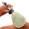 Amazonite Gemstone Pendant Handmade Ethnic Antique Design Jewelry 2.3" Y7T12