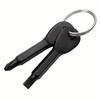 Key Shape Precision Cast Mini Slotted Screwdrivers Keychain Pocket Repair Tool EDC Multifunction Screwdriver Key Ring