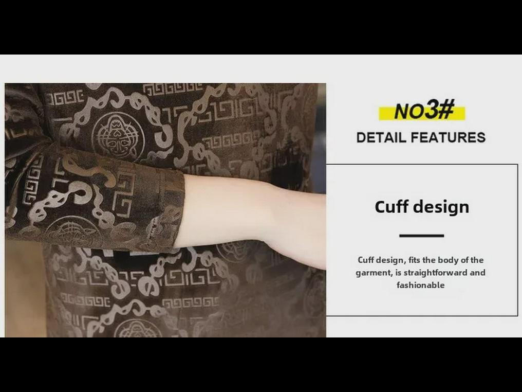 Мужская модная толстовка из золотистого бархата со средней горловиной и длинными рукавами - плотная, теплая, осенне-зимняя футболка с полувысоким воротником