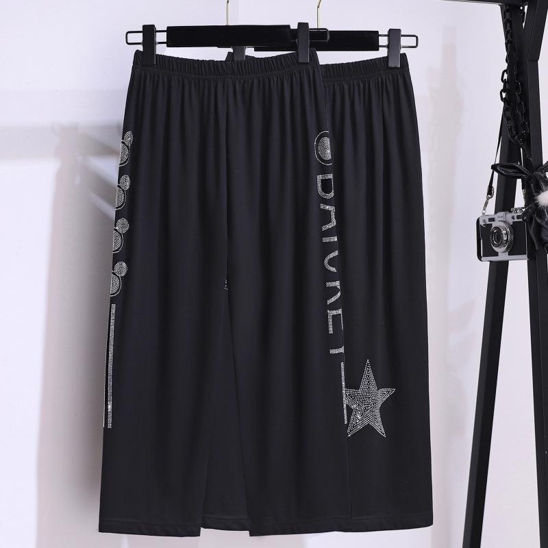 Летние брюки, узкие брюки, женские брюки больших размеров