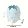 Egg Shape Pen Holder Creative Stationery Storage Box Pencil Case  Kids Boys Girls