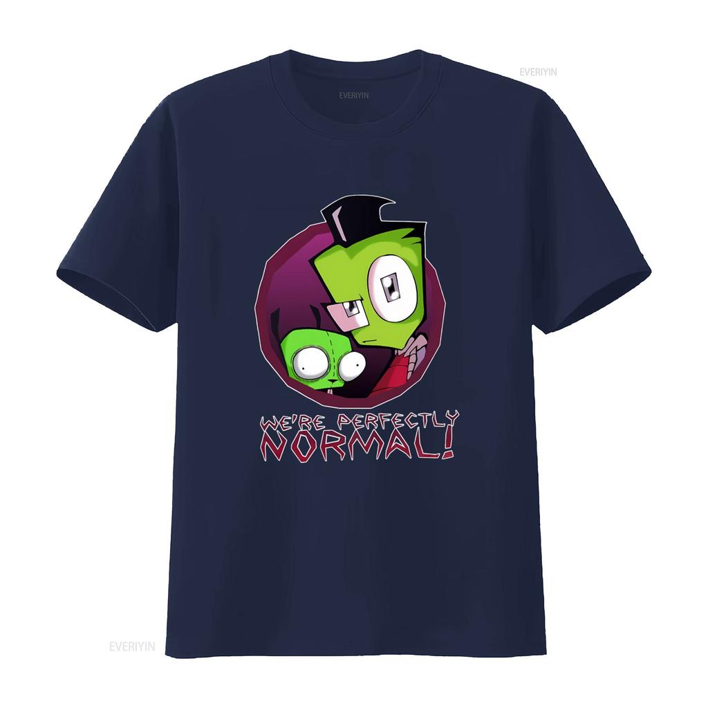 Винтажная футболка Invader Zim Маленький размер с принтом «Совершенно нормальный» мультяшного инопланетянина Уникальная для фанатов винтажная Слегка выстиранная