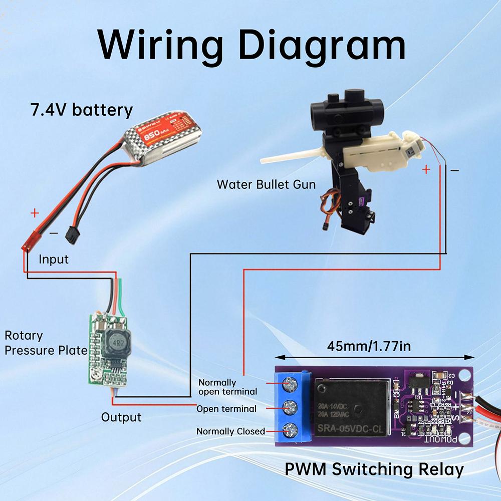 20A PWM Релейный Переключатель 5-12В 1 Канал Сигнал Сервопривода Светодиодный Индикатор DIY Электронный Набор для Авиамодельного Пульта Дистанционного Управления