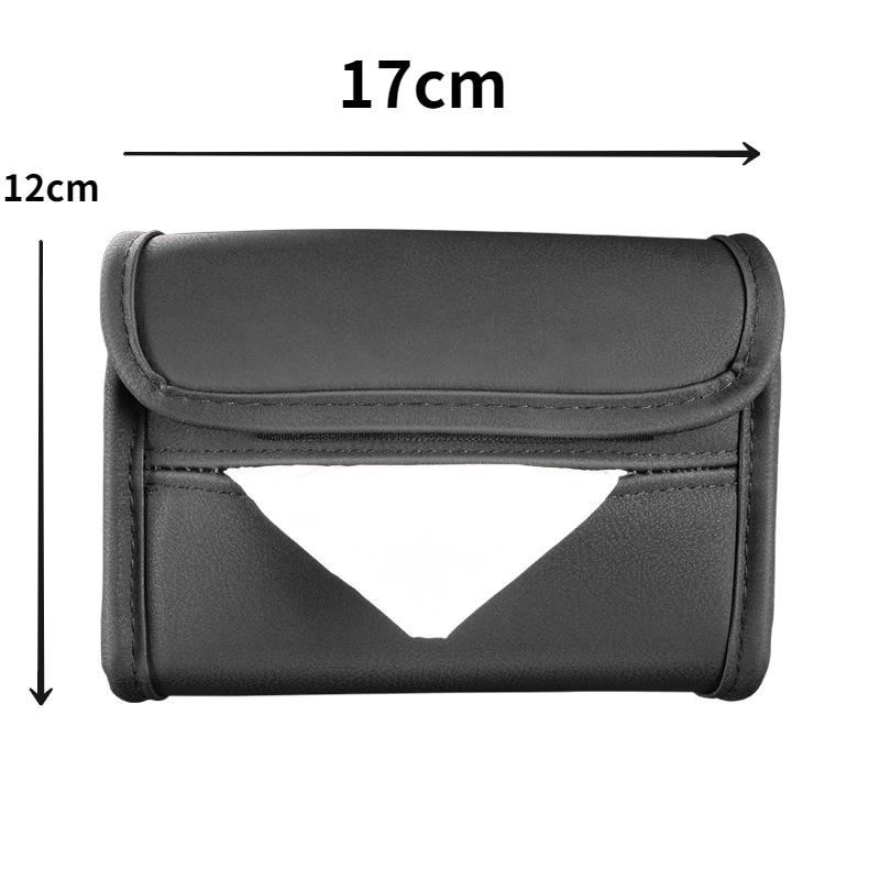 Автомобильный держатель для салфеток из кожи наппа, подлокотник для центральной консоли автомобиля, коробка для салфеток, солнцезащитный козырек на заднее сиденье, чехол для салфеток с фиксацией