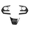 Car Steering Wheel Decor Frame Trim Carbon Fiber Style Abs For Toyota Camry 2018-2021