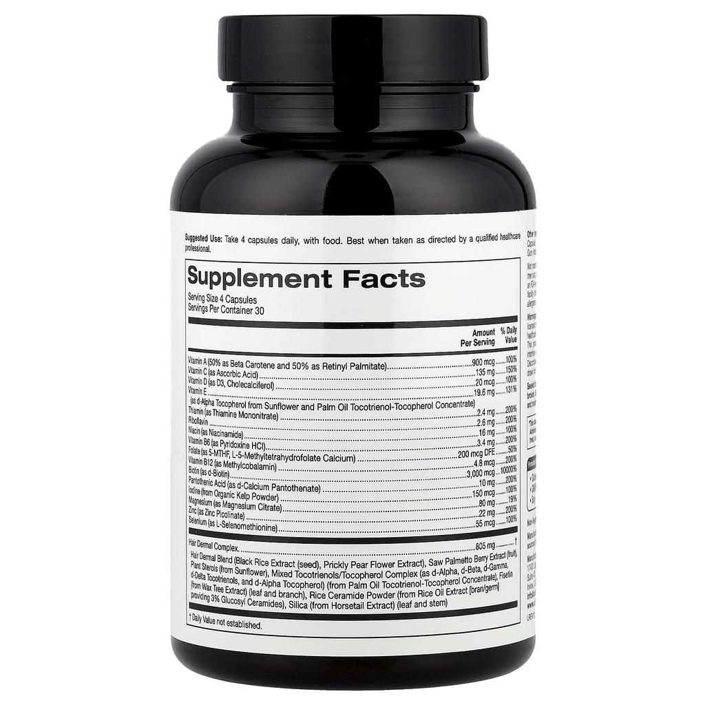 Beauty, Men's Hair Multivitamin, Veggie Capsules 120