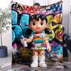 Anime Lover Favorite Cute Doraemon Flannel Blanket Premium Soft Warm Small Cover Blanket For Adult Picnic Home Birthday Gift