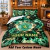 Sporting CP Pattern Bedding 3Pcs Set Custom Name, Bed Sheet And Pillowcases For Home Bedroom