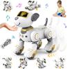 VATOS Игрушка Робот-собака с дистанционным управлением: Интерактивное касание и следование, 17 функций, программируемая танцевальная музыка на радиоуправлении. Для девочек 3-12 лет