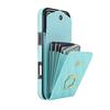 For iPhone 17 Pro Max Case RFID Blocking Card Bag Leather + TPU Crossbody Phone Cover with Ring Kickstand