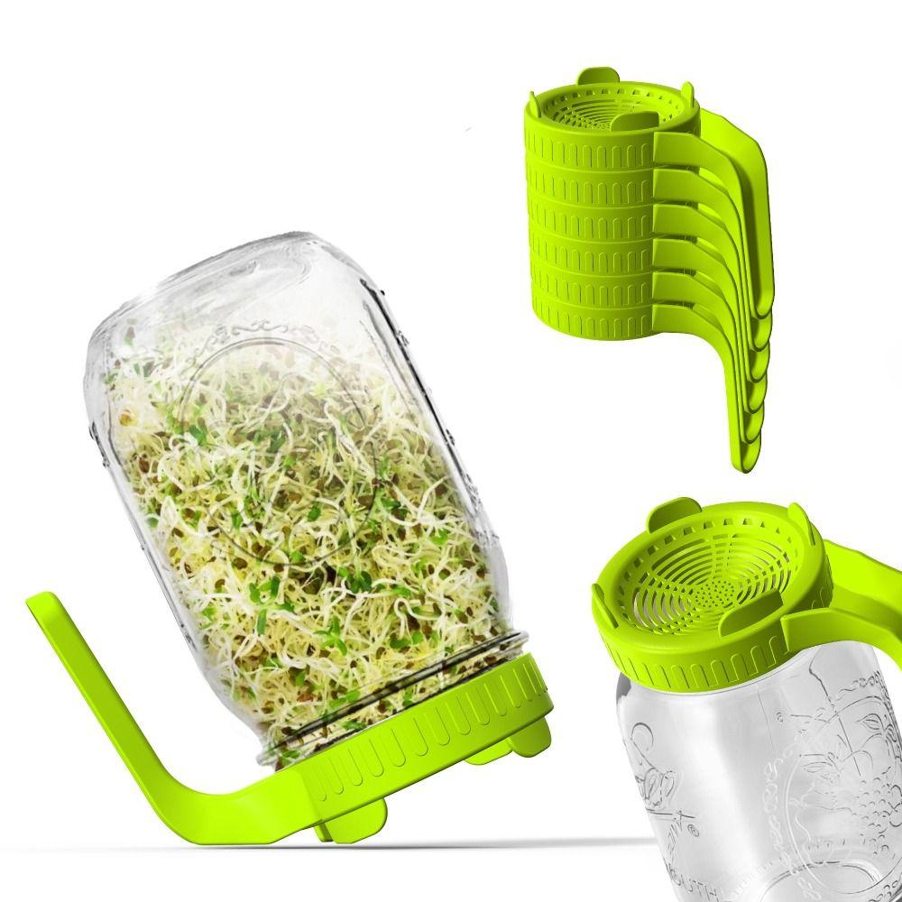 Plastic Sprouting Lids Mesh Mason Jar Lid Germination Sprout Maker Sprouts