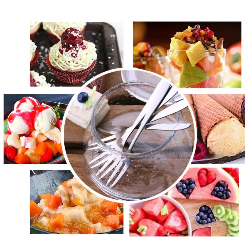 HANYANG Фруктовая вилка из нержавеющей стали с двумя зубьями Западная вилка Фруктовая вилка Закуски Десертные вилки