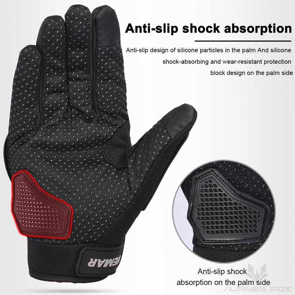 Motorcycle Gloves Rider Male Full Finger Case Anti-drop Touch Screen Breathable