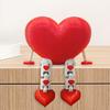 3D Printed Heart Ornament Desk Buddy with Articulated Legs Flexible Heart