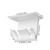 Toothbrush Holders Toothbrush Holder Under Cabinet Adhesive Storage Rack Hanger For Shower Office Kids Family Space-Saving