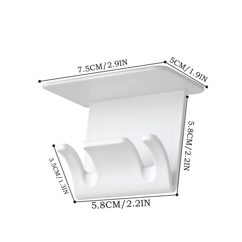 Toothbrush Holders Toothbrush Holder Under Cabinet Adhesive Storage Rack Hanger For Shower Office Kids Family Space-Saving