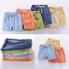 Children Kids Boy Girl Linen Summer Casual Elastic Waist Pants Shorts