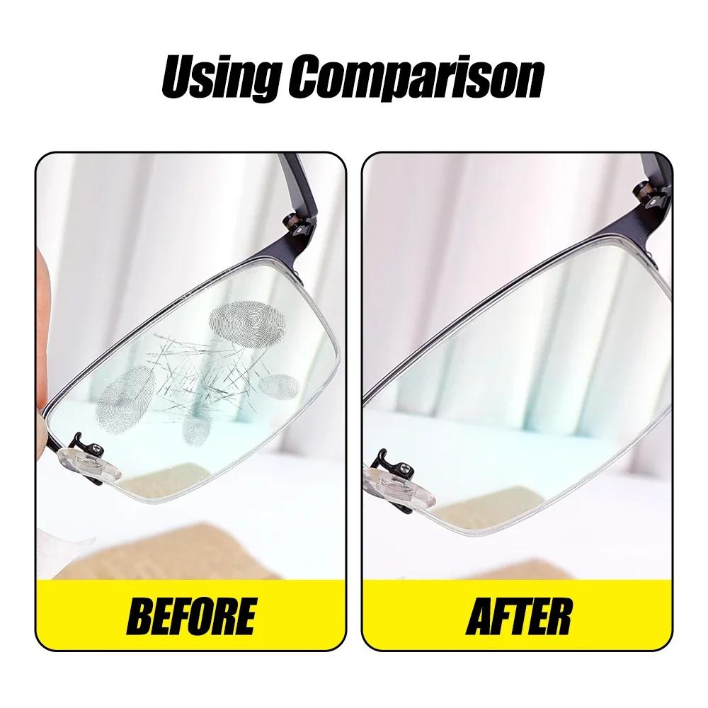 10-200pcs Eyeglass Cleaning Pads Traceless Quick Drying Anti-fog Glasses Wipes High Quality Disposable Dust Removal Wipes