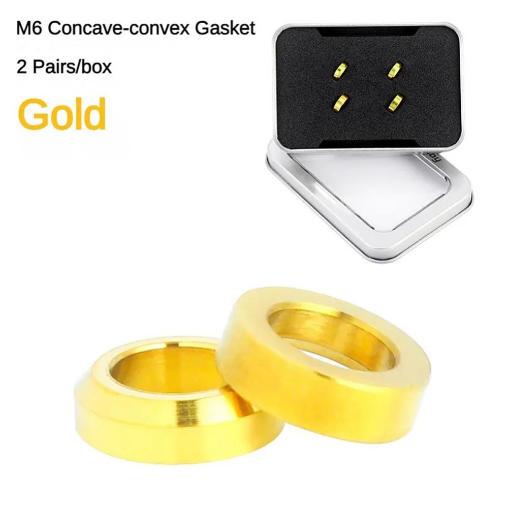 4 шт./компл. PVD-покрытие Проставка суппорта дискового тормоза Разноцветная Проставка монтажного болта MTB Шайба M6