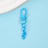 10Pcs Lobster Clasp Spring Buckle With Chains Colored Keychains For Diy Jewelry Making Key Ring Hooks Bags Buckle