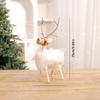 Christmas Tabletop Reindeer Ornament Wooden Silver Stand Holiday Home Decor
