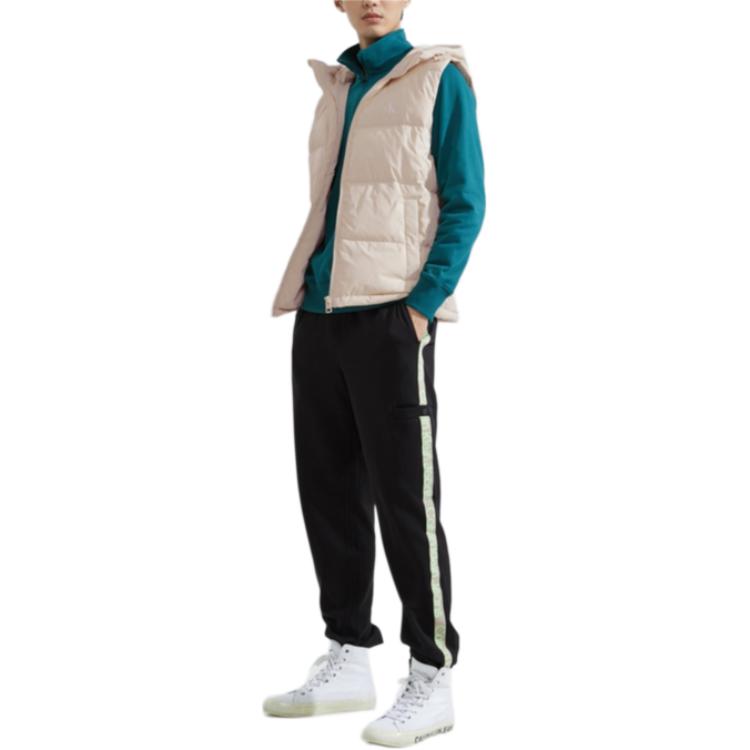 Calvin Klein FW23 Повседневные прямые брюки с буквами, мужские низы, цвет Space-Black J324467