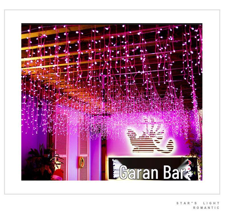 Трансграничные Водонепроницаемые Светодиодные Уличные Мерцающие Гирлянды для Двора и Декоративное Водопадное Освещение