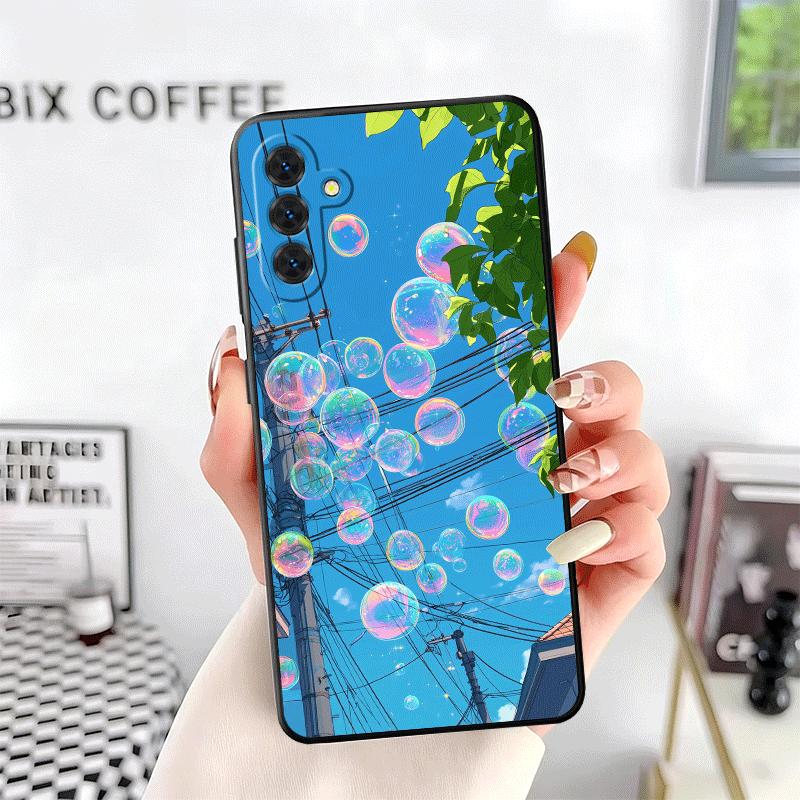 Anime Aesthetic Scenery Soft Phone Case for Samsung A17 A37 A57 A16 A26 A36 A56 A15 A25 A35 A55 A14 A24 A34 A54 A13 A23 A33 A53