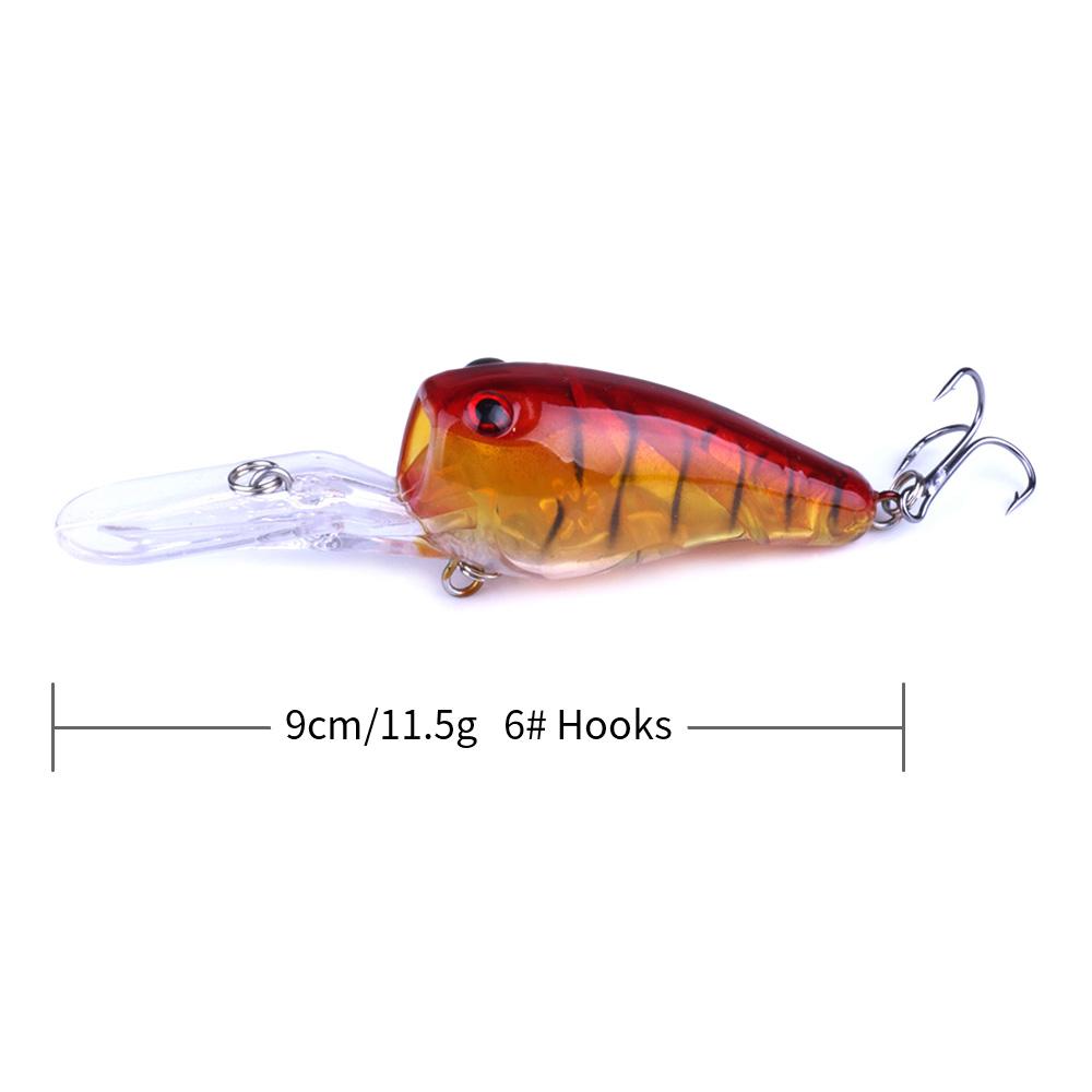 Crankbait Fishing Lure 9CM-11.5G-6# Long Lip Floating Trolling Lures Hard Bait Bass Carp Pesca Fishing Tackle