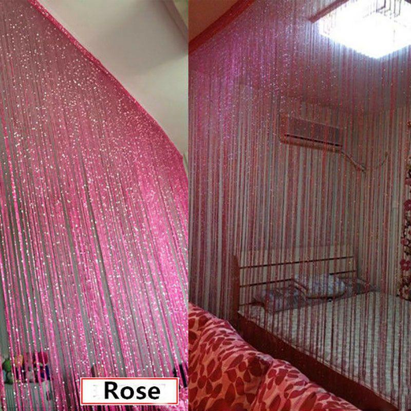 Панели нитяных штор с блестками премиального качества, идеально подходящие для разделения комнат и защиты от насекомых