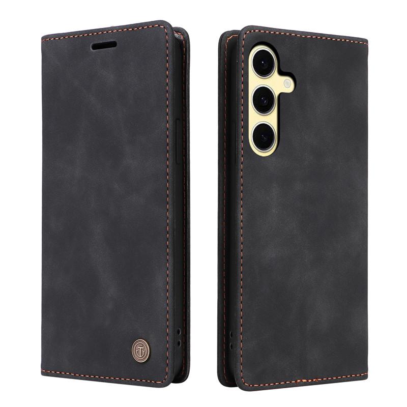 Чехол-кошелек-книжка для Samsung Galaxy S25 Ultra S24+ S23 S22 Plus S21 FE 5G, чехол-книжка из магнитной кожи, защитные сумки для телефонов