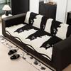 Зимний чехол из синели в полоску для кошек Funda Sofa Mats Living Home Non-Slip Sofa Cushion Couch Sofa Covers