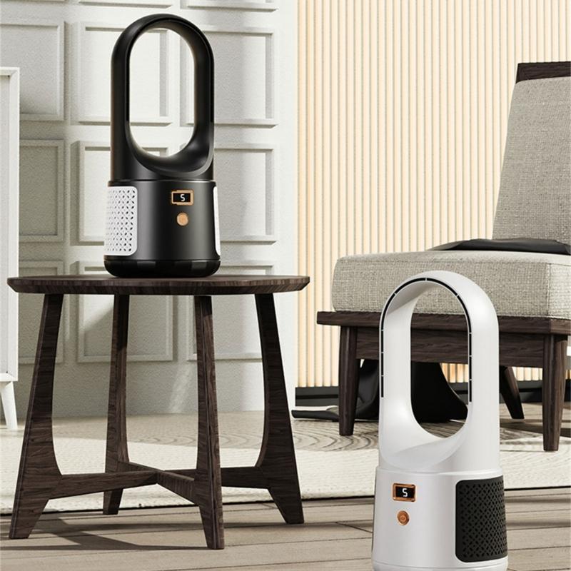 Quiet Bladeless Fan Summer Desktop Fan USB Rechargeable Rechargeable Cooling Fan