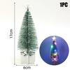 10/1pcs LED Christmas Tree Night Light Mini Colorful Luminous Xmas Tree DIY Candle Lamps Ornaments for New Year Party Home Decor