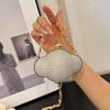 Bags Bag 2025 New European and American Fashion Rhinestone Foreign Style Mini Lipstick Bag Women's Chain Messenger Dinner Bag