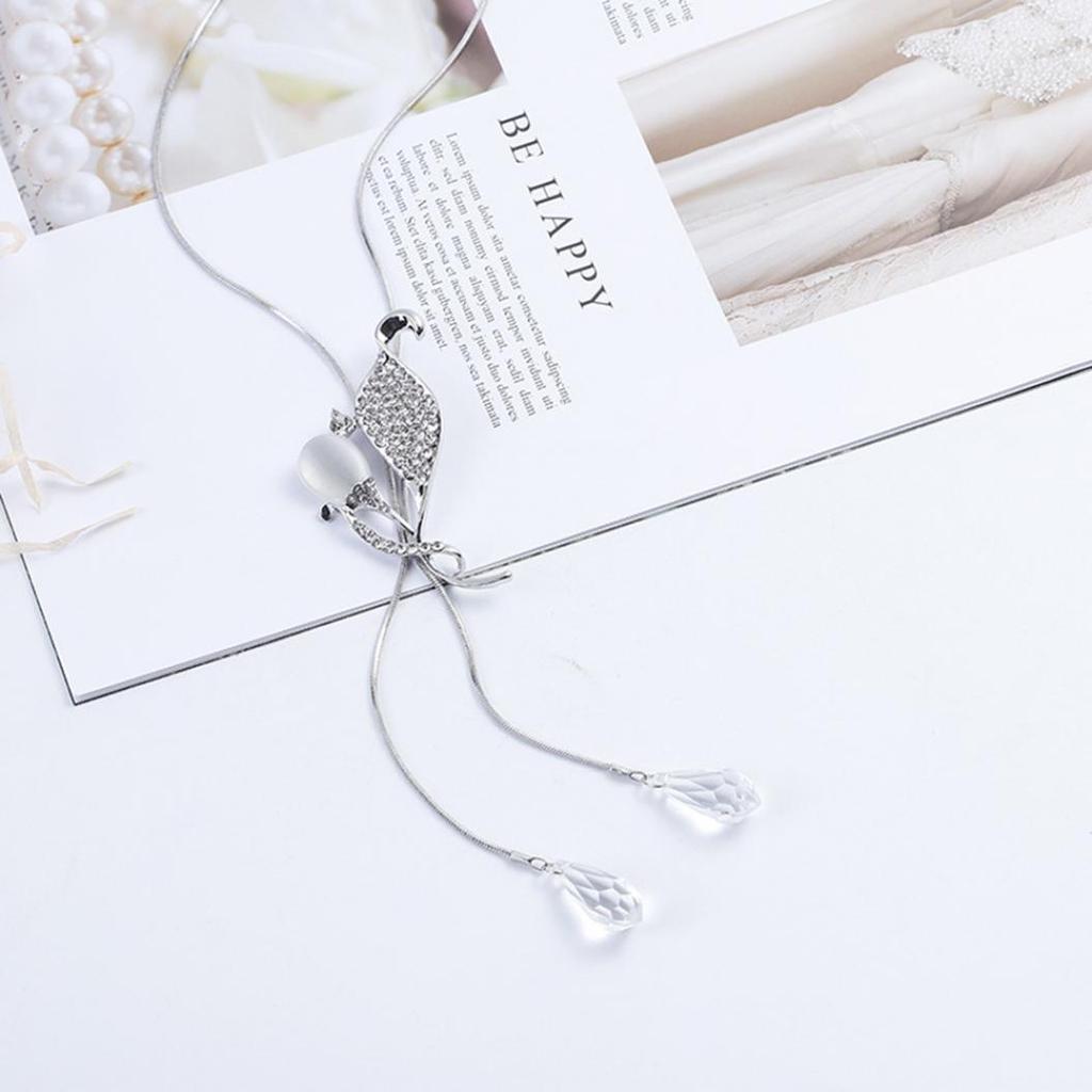 Женская мода Опал Стразы Подвеска Ожерелье Ювелирные изделия Коктейльная вечеринка Подарок AVE