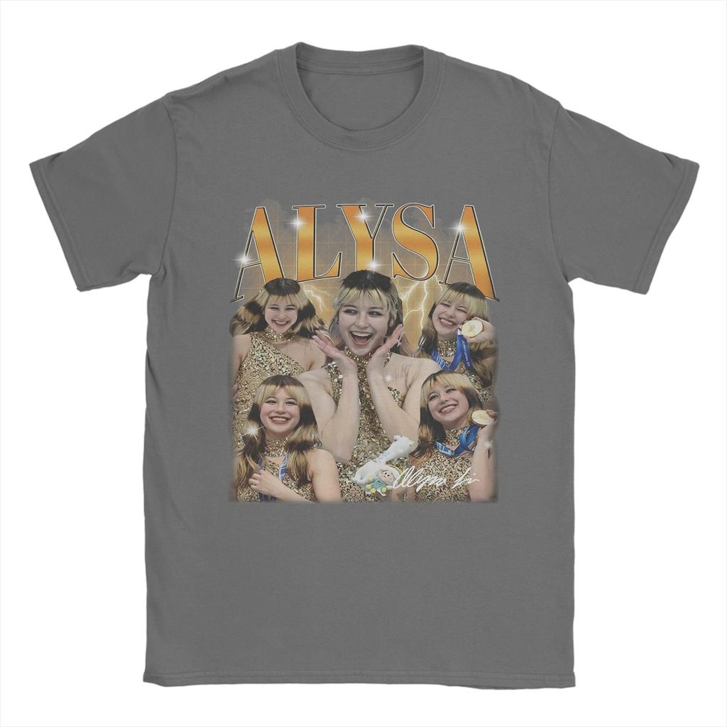 Alysa Liu Vintage USA T Shirts Unisexs Pure Cotton Funny TShirts Round Neck Tee Shirt Short Sleeve Clothes Plus Size