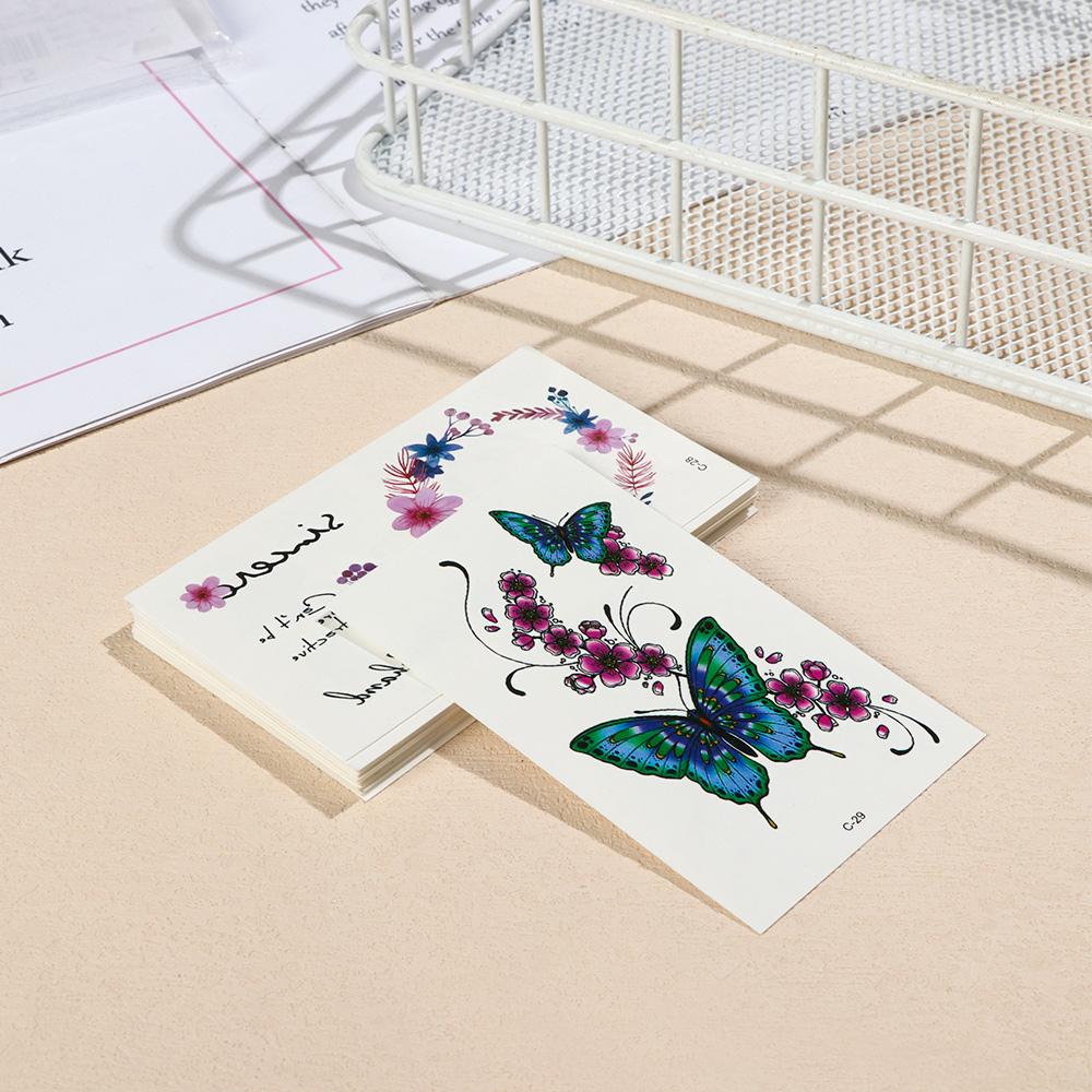 30Pcs/set Art Herb Colored Drawing Fake Tatto Body Stickers Temporary Tattoos Tattoos Stickers